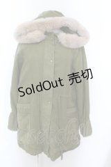 axes femme / フード付ミドル丈モッズコート M グリーン O-25-02-19-1076-AX-CO-OW-ZT-C040