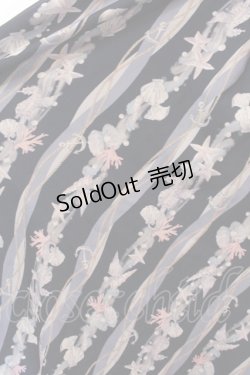 画像2: axes femme POETIQUE / コーラルストライプマリンワンピース M ネイビー O-25-02-19-1078-AX-OP-IG-OS