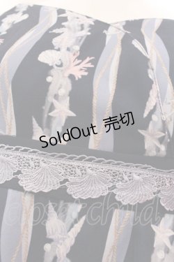 画像3: axes femme POETIQUE / コーラルストライプマリンワンピース M ネイビー O-25-02-19-1078-AX-OP-IG-OS