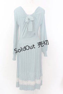 画像2: 【SALE】axes femme POETIQUE / バックデザインニットワンピース M グリーン O-25-02-19-1085-AX-OP-IG-ZT023