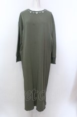 画像1: 【SALE】axes femme / ビジュー付きスウェットワンピース M グリーン O-25-02-19-1086-AX-OP-IG-ZT493 (1)