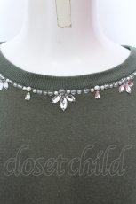 画像2: 【SALE】axes femme / ビジュー付きスウェットワンピース M グリーン O-25-02-19-1086-AX-OP-IG-ZT493 (2)