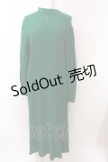 【SALE】axes femme / ジャガードニットワンピース F グリーン O-25-02-19-1089-AX-OP-IG-ZT023