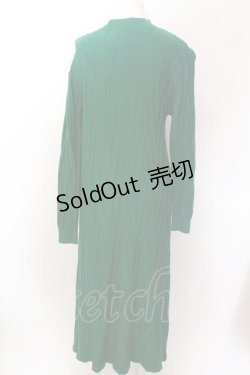 画像3: 【SALE】axes femme / ジャガードニットワンピース F グリーン O-25-02-19-1089-AX-OP-IG-ZT023