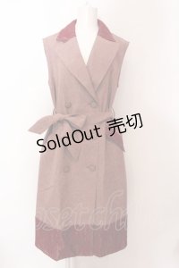 axes femme / レースデザインジレ F アカ O-25-02-19-1093-AX-TO-IG-OS