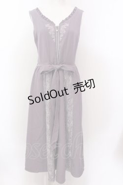 画像1: axes femme / レース切替刺繍ジャンスカ M ラベンダー O-25-02-19-1096-AX-OP-IG-OS