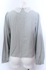 画像3: 【SALE】LEBECCA boutique / 高鳴る鼓動のレースカラーブラウス F グリーン O-25-02-19-1116-EL-BL-OW-ZT077 (3)