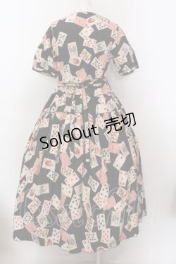 画像3: PINK HOUSE / トランプ柄ワンピース  クロ O-25-02-19-1012-LO-OP-IG-ZS