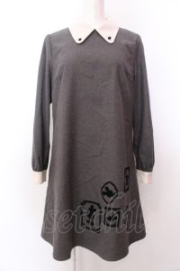 Fi.n.t / ミッキーフロッキーワンピース F グレー O-25-02-19-1124-CA-OP-OW-ZT226