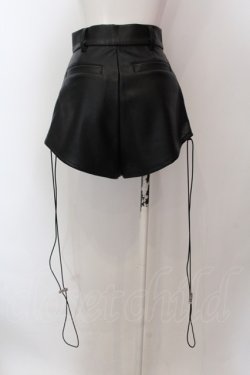 画像4: Melt the lady / レザーライクショートパンツ S ブラック O-25-02-19-1001-PU-PA-IG-ZT077