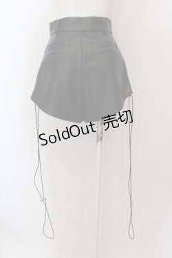 画像4: Melt the lady / レザーライクショートパンツ S ブラック O-25-02-19-1001-PU-PA-IG-ZT077