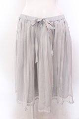 Fi.n.t Cherry / チュールレイヤードスカート  グレー O-25-02-19-1130-LO-SK-OW-ZT181