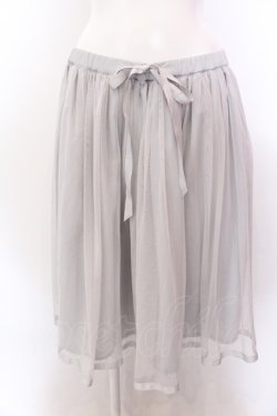 画像1: Fi.n.t Cherry / チュールレイヤードスカート  グレー O-25-02-19-1130-LO-SK-OW-ZT181