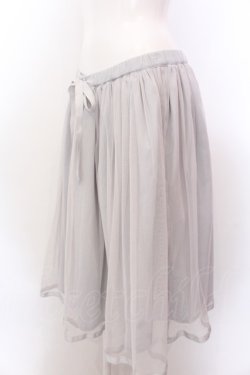 画像2: Fi.n.t Cherry / チュールレイヤードスカート  グレー O-25-02-19-1130-LO-SK-OW-ZT181