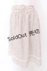 Fi.n.t / レース使い小花柄ギャザースカート  ピンク O-25-02-19-1131-CA-SK-IG-ZT181