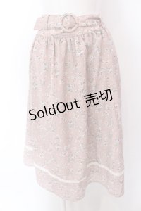 Fi.n.t / レース使い小花柄ギャザースカート  ピンク O-25-02-19-1131-CA-SK-IG-ZT181