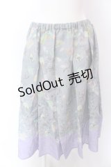 Franche Lippee / ユニコーン柄スカート M グレー O-25-02-19-1134-LO-SK-IG-ZT181