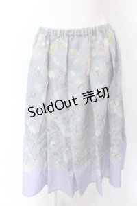 Franche Lippee / ユニコーン柄スカート M グレー O-25-02-19-1134-LO-SK-IG-ZT181