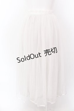 画像3: Franche Lippee / うさぎレース使いチュールスカート M ミルク×ベージュ O-25-02-19-1135-LO-SK-OW-ZT182