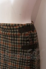 画像2: 【SALE】PINK HOUSE / チェックウール巻きスカート  ベージュ O-25-02-19-1142-LO-SK-OW-ZT157 (2)