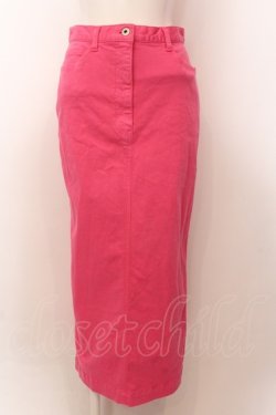 画像1: PINK HOUSE / コットンロングスカート  濃ピンク O-25-02-19-1143-LO-SK-OW-ZT157