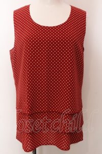 INGEBORG / ノースリーブトップス  アカドット O-25-02-19-1015-LO-TO-IG-ZT091