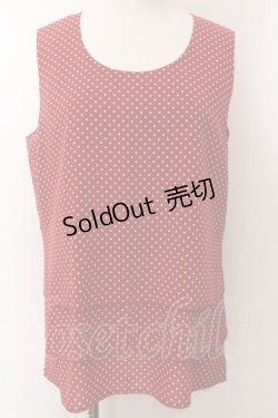 画像1: INGEBORG / ノースリーブトップス  アカドット O-25-02-19-1015-LO-TO-IG-ZT091