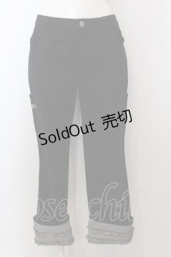 画像1: PINK HOUSE / くまワッペンデニムパンツ M クロ O-25-02-19-1002-LO-PA-OW-ZT089