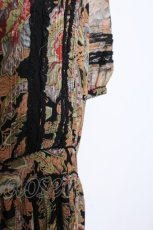 画像2: 【SALE】KANEKO ISAO / ペイズリーフラワー柄ワンピース  クロ O-25-02-19-1018-EL-OP-IG-ZT079 (2)