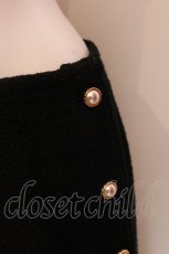 画像2: 【SALE】PINK HOUSE / 多ボタン使いスカート L クロ O-25-02-19-1020-LO-SK-OW-ZT179 (2)