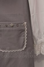 画像2: 【SALE】evelyn / 袖シフォンワンピース M グレー O-25-02-19-1022-LO-OP-OW-ZT091 (2)