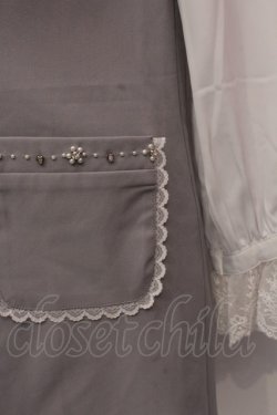 画像2: evelyn / 袖シフォンワンピース M グレー O-25-02-19-1022-LO-OP-OW-ZT091