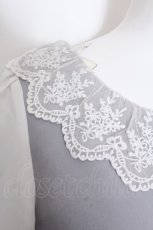 画像3: 【SALE】evelyn / 袖シフォンワンピース M グレー O-25-02-19-1022-LO-OP-OW-ZT091 (3)