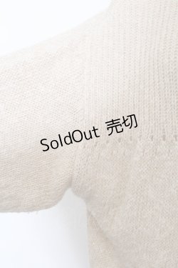 画像3: Franche Lippee / 麻混裾レースラメニットカーディガン M ベージュ O-25-02-19-1024-LO-TO-OW-ZT092