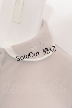 画像2: Fi.n.t / ローズヒートカットダブルカラーブラウス  ブラウン O-25-02-19-1028-CA-BL-IG-ZT080