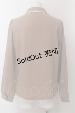 画像3: Fi.n.t / ローズヒートカットダブルカラーブラウス  ブラウン O-25-02-19-1028-CA-BL-IG-ZT080