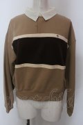 Fi.n.t / 刺しゅう入りラグビーシャツ F キャメル O-25-02-19-1029-CA-TO-OW-ZT080