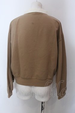 画像3: Fi.n.t / 刺しゅう入りラグビーシャツ F キャメル O-25-02-19-1029-CA-TO-OW-ZT080