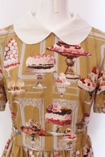 画像2: Jane Marple / Sweets In The Palaceのワンピース M マスタード O-25-02-19-010-JM-OP-IG-ZS (2)