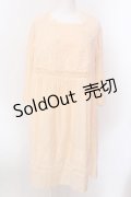 Jane Marple Dans Le Salon / Flower lei yoke dress M ライトオレンジ O-25-02-19-013-JM-OP-IG-ZS