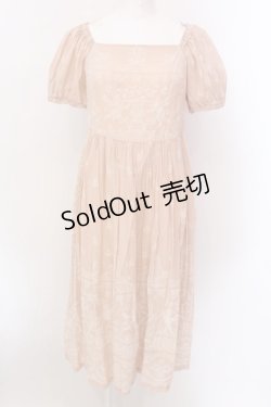 画像1: Jane Marple / Holy graceエンパイアドレス M アプリコット O-25-02-19-017-JM-OP-OW-OS