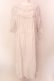 画像1: Jane Marple Dans Le Salon / Vintage pattern clothエンパイアドレス M シロ O-25-02-19-018-JM-OP-OW-ZS (1)