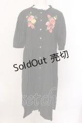 Jane Marple Dans Le Salon / Strawberry embroidery dress M クロ O-25-02-19-021-JM-OP-IG-ZS