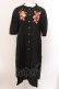 画像1: Jane Marple Dans Le Salon / Strawberry embroidery dress M クロ O-25-02-19-021-JM-OP-IG-ZS (1)