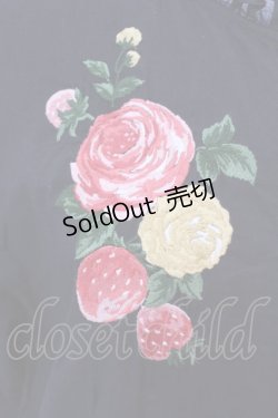 画像3: Jane Marple Dans Le Salon / Strawberry embroidery dress M クロ O-25-02-19-021-JM-OP-IG-ZS