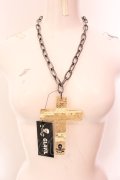 GLAVIL / BIGクロスネックレス  スパンコールゴールド O-25-02-20-030-PU-AC-IG-ZT432