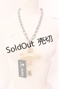 GLAVIL / BIGクロスネックレス  スパンコールゴールド O-25-02-20-030-PU-AC-IG-ZT432-F003