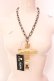 画像1: GLAVIL / BIGクロスネックレス  スパンコールゴールド O-25-02-20-030-PU-AC-IG-ZT432 (1)