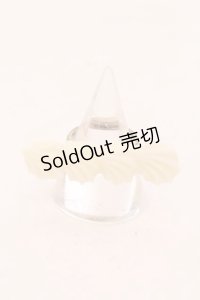 Q-pot. / シュガークリームラインリング 10.5号 シロ O-25-02-20-034-QP-AC-OW-ZT432