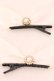 画像2: Rojita / サテンヘアクリップ  シロ O-25-02-20-043-LO-AC-IG-ZT432 (2)